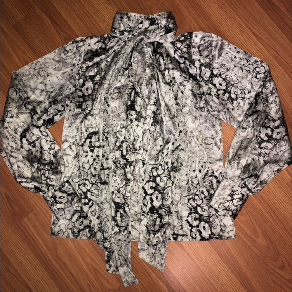 Animal print blouse